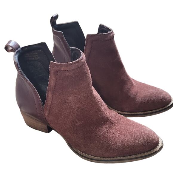 DIBA.True Brown Cut Out Leather Ankle Booties Women's Size 6 - Picture 11 of 14